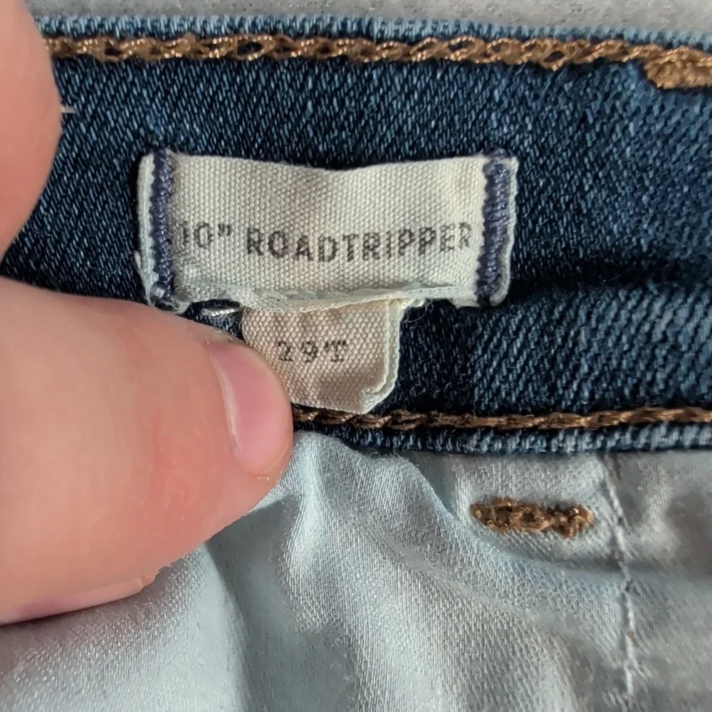 Madewell Jeans 10 Roadtripper Skinny Womens 29T Tall Blue Denim High‎ Rise
